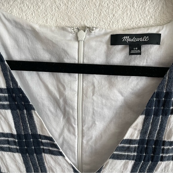 Madewell Mini Bell Sleeve Dress in Leighton Plaid Size 10 - Picture 9 of 16